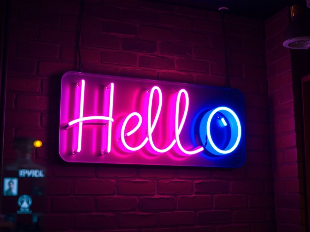 Detailed neon